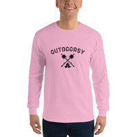 Outdoorsy Campfire Long Sleeve Men's T-Shirt