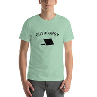 Outdoorsy Camping Short-Sleeve Unisex Men's HEATHER T-Shirt