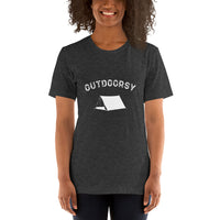 Outdoorsy Camping HEATHER Short-Sleeve Unisex Women's T-Shirt