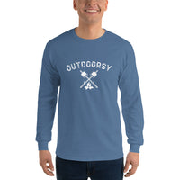 Outdoorsy Campfire Long Sleeve Men's T-Shirt