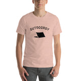 Outdoorsy Camping Short-Sleeve Unisex Men's HEATHER T-Shirt