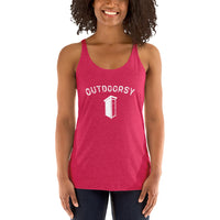 Outdoorsy Outhouse Women's Racerback Tank