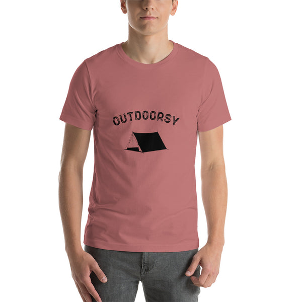 Outdoorsy Camping Short-Sleeve Unisex Men's T-Shirt