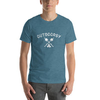 Outdoorsy Campfire Short-Sleeve Unisex Men's HEATHER T-Shirt