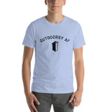 Outdoorsy AF Outhouse HEATHER Short-Sleeve Unisex T-Shirt