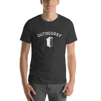 Outdoorsy Outhouse HEATHER Short-Sleeve Unisex Men's T-Shirt