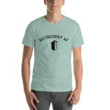 Outdoorsy AF Outhouse HEATHER Short-Sleeve Unisex T-Shirt