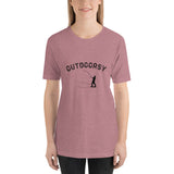 Outdoorsy Fishing HEATHER Short-Sleeve Unisex Womens T-Shirt