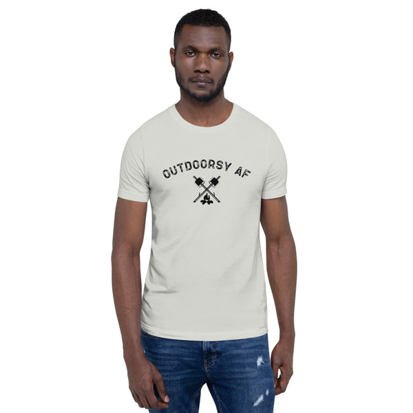 Outdoorsy AF Campfire Men's Short Sleeve Unisex T-Shirt