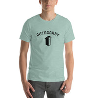 Outdoorsy Outhouse HEATHER Short-Sleeve Unisex Men's T-Shirt