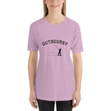 Outdoorsy Fishing HEATHER Short-Sleeve Unisex Womens T-Shirt