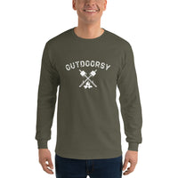 Outdoorsy Campfire Long Sleeve Men's T-Shirt