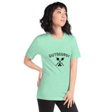 Outdoorsy Campfire HEATHER Short-Sleeve Unisex Womens T-Shirt