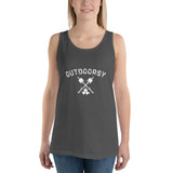 Outdoorsy Campfire Unisex Women's Tank Top