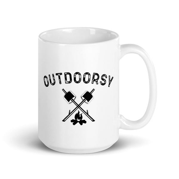 Outdoorsy Campfire 15oz Left Handed Mug