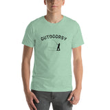 Outdoorsy Fishing Short-Sleeve Unisex Men's HEATHER T-Shirt