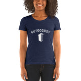 Outdoorsy Outhouse Womens Short Sleeve Tri-blend T-Shirt