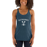 Outdoorsy Campfire Women's Racerback Tank