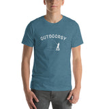 Outdoorsy Fishing Short-Sleeve Unisex Men's HEATHER T-Shirt