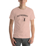 Outdoorsy Fishing Short-Sleeve Unisex Men's HEATHER T-Shirt