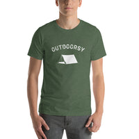 Outdoorsy Camping Short-Sleeve Unisex Men's HEATHER T-Shirt