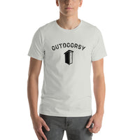 Outdoorsy Outhouse Short-Sleeve Unisex Mens T-Shirt