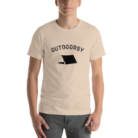 Outdoorsy Camping Short-Sleeve Unisex Men's HEATHER T-Shirt