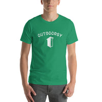 Outdoorsy Outhouse Short-Sleeve Unisex Mens T-Shirt