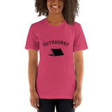 Outdoorsy Camping HEATHER Short-Sleeve Unisex Women's T-Shirt