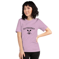 Outdoorsy Campfire HEATHER Short-Sleeve Unisex Womens T-Shirt