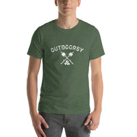 Outdoorsy Campfire Short-Sleeve Unisex Men's HEATHER T-Shirt