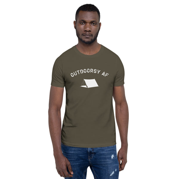 Outdoorsy AF Camping Men's Short-Sleeve Unisex T-Shirt