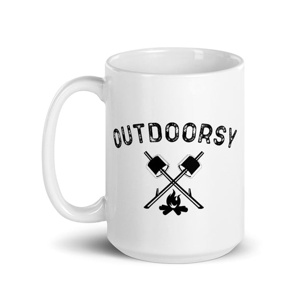 Outdoorsy Campfire 15oz Right Handed Mug