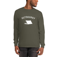 Outdoorsy Camping Long Sleeve Men's T-Shirt