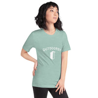 Outdoorsy Outhouse HEATHER Short-Sleeve Unisex Women's T-Shirt