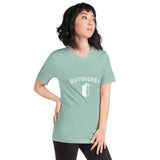 Outdoorsy Outhouse HEATHER Short-Sleeve Unisex Women's T-Shirt