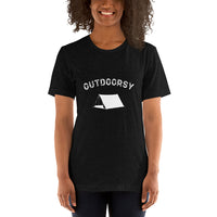 Outdoorsy Camping HEATHER Short-Sleeve Unisex Women's T-Shirt