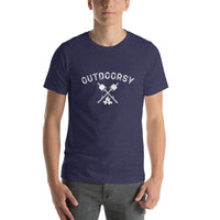 Outdoorsy Campfire Short-Sleeve Unisex Men's HEATHER T-Shirt