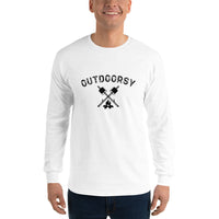 Outdoorsy Campfire Long Sleeve Men's T-Shirt