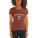 Outdoorsy Campfire Womens Short Sleeve Tri-Blend T-Shirt