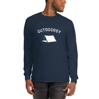 Outdoorsy Camping Long Sleeve Men's T-Shirt