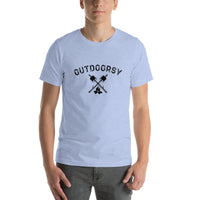 Outdoorsy Campfire Short-Sleeve Unisex Men's HEATHER T-Shirt