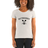 Outdoorsy Campfire Womens Short Sleeve Tri-Blend T-Shirt