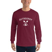 Outdoorsy Campfire Long Sleeve Men's T-Shirt